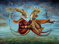 Michael Cheval Michael Cheval Everlasting Souls of Love (SN) (Framed)